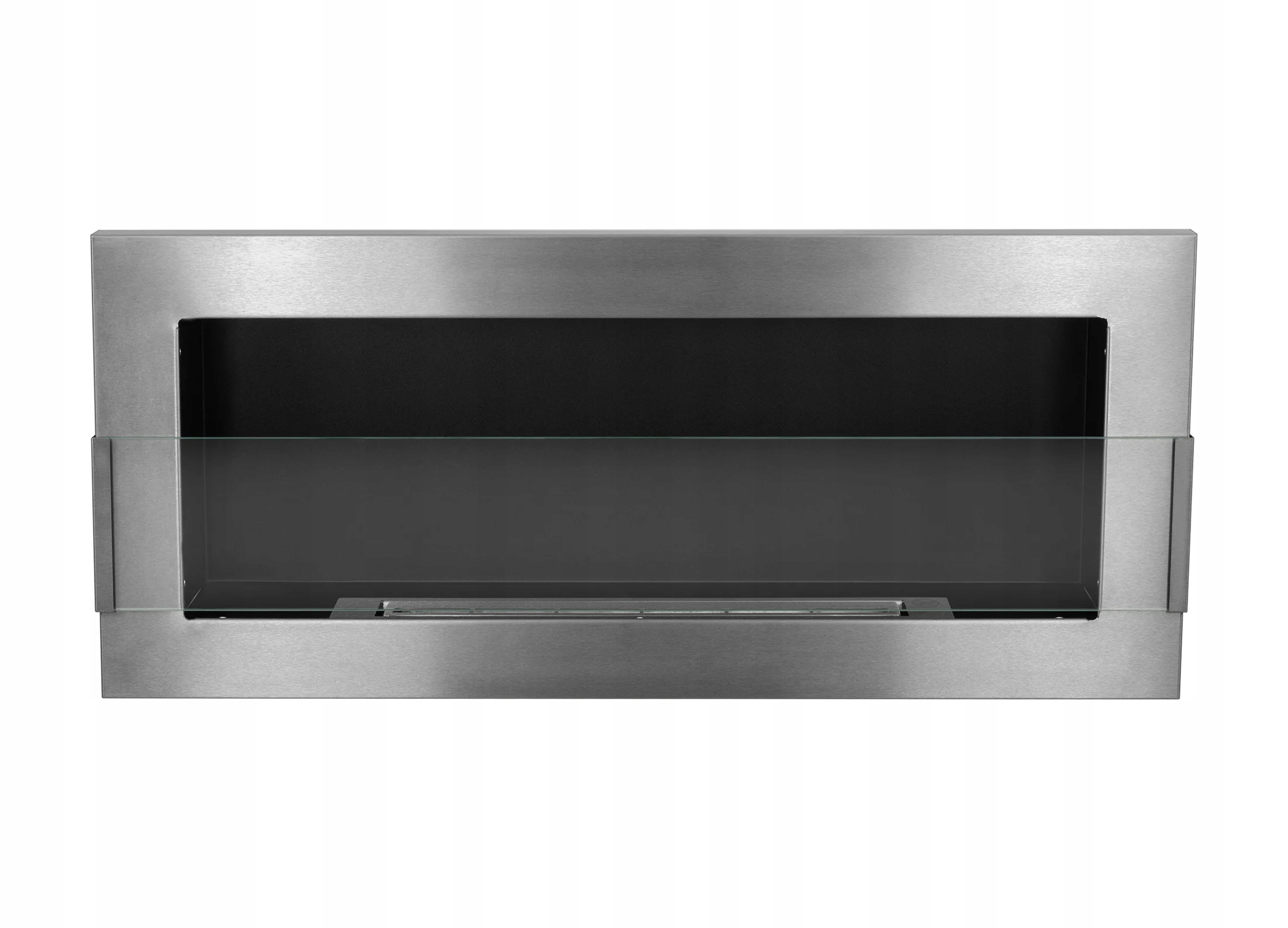 Závesný Biokrb So Sklom 900X400 Inox Strieborný