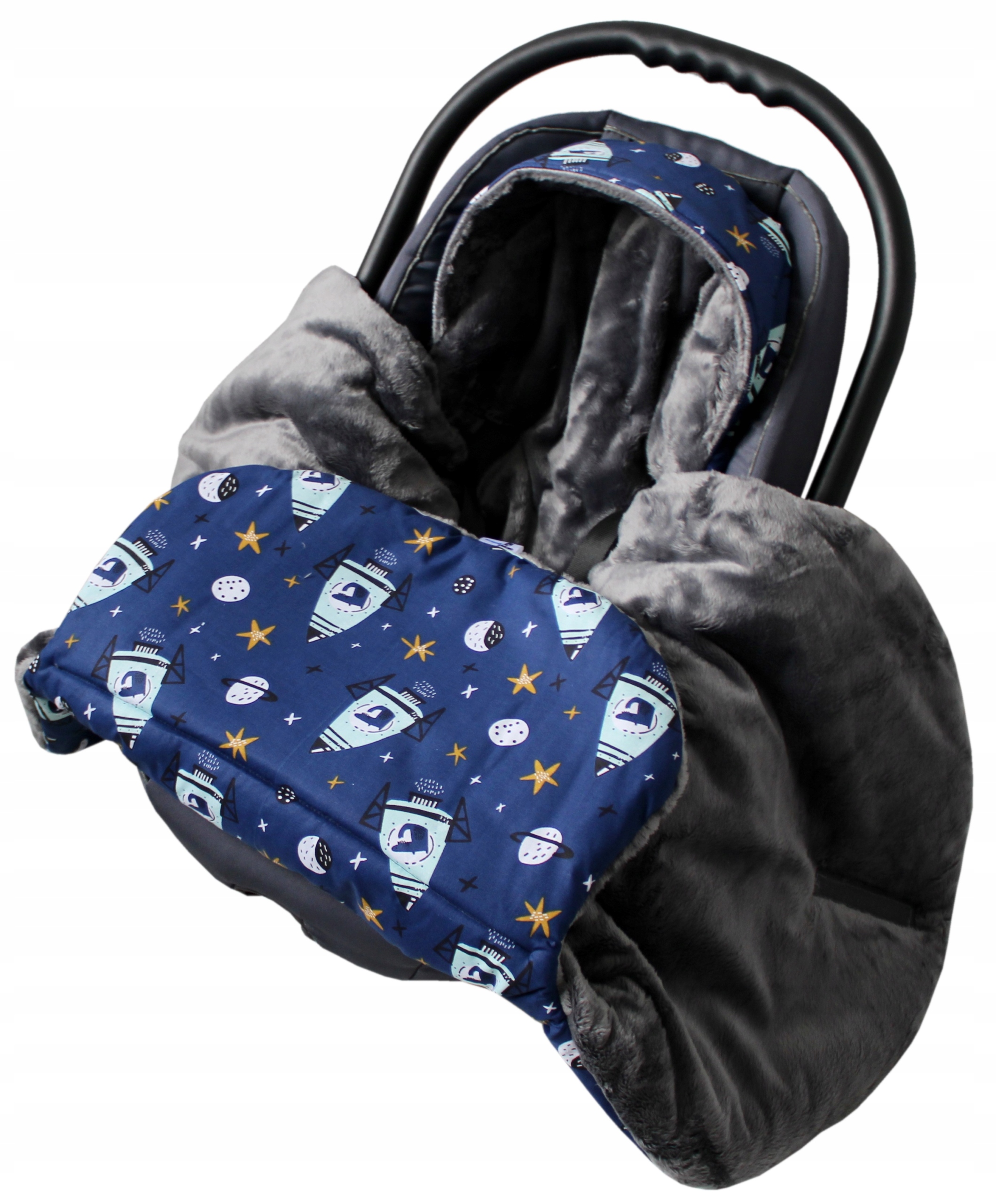 Kocyk śpiworek do fotelika nosidełka ciepły zimowy