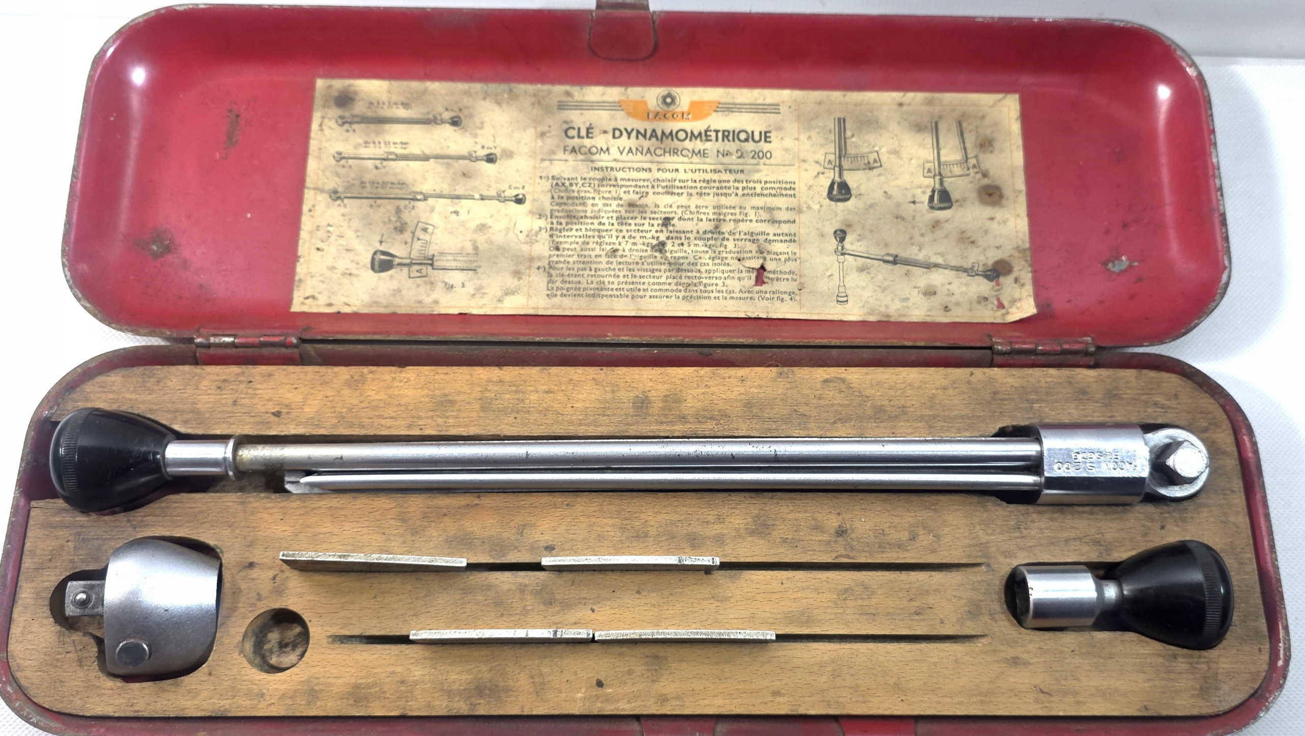 FACOM CLE DYNAMOMETRIQUE No S.200 STARY KLUCZ DYNAMOMETRYCZNY LATA 50