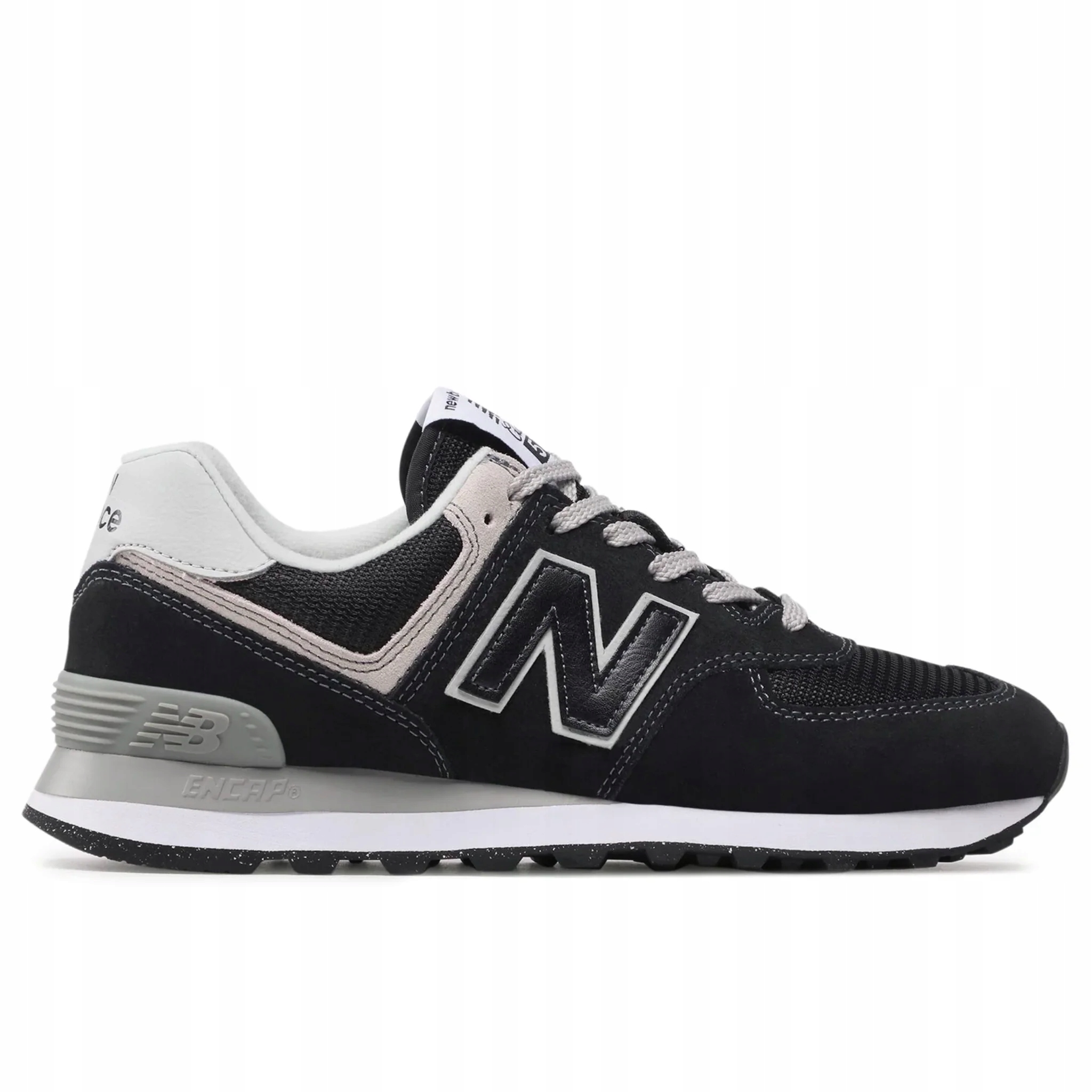 Buty New Balance 574 Czarne Męskie Sportowe Zamszowe ML574EVB 43