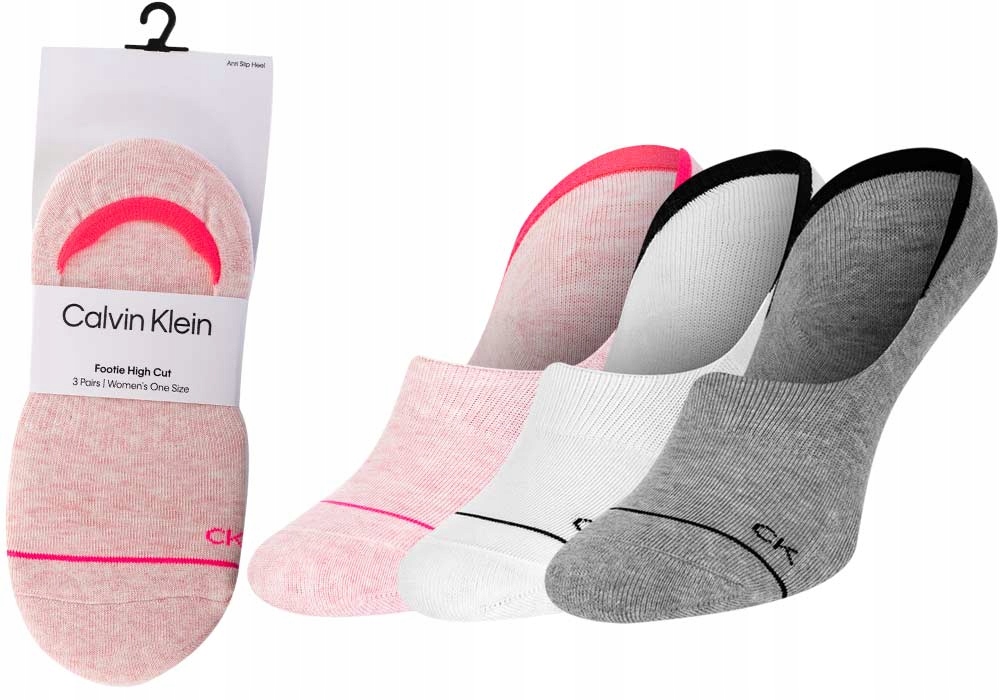 

Calvin Klein Stopki 3P White/pink/grey r.37-41