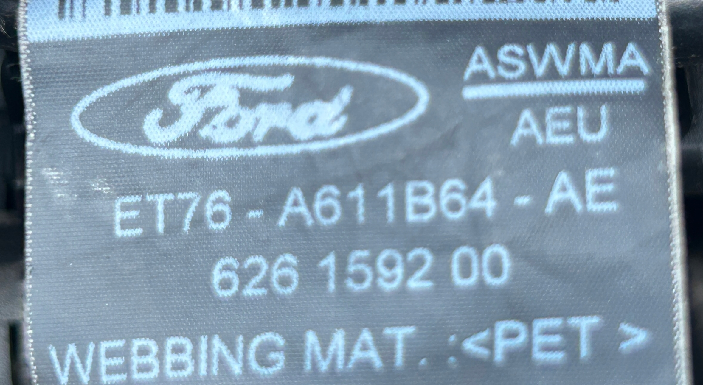 Gurten Sicherheits mitte heck FORD TOURNEO COURIER MK1 ET76-A611B64-AE