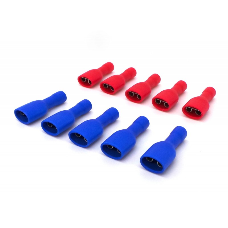 

Konektor płaski żeński 6.6mm pełna izolacja 10szt