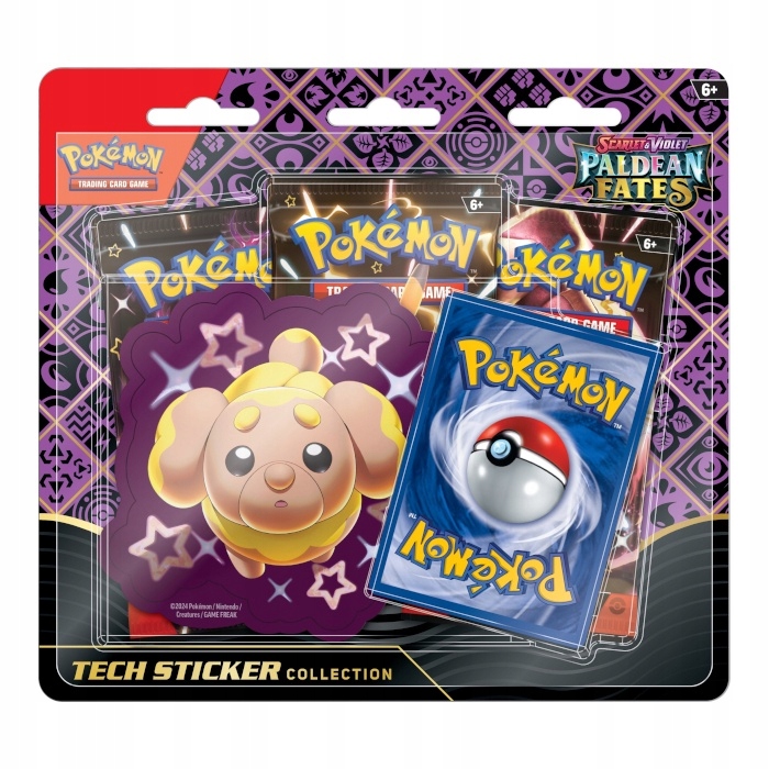 Zestaw kart Pokemon Tcg: S&v Paldean Fates Fidough 3-Pack Blister