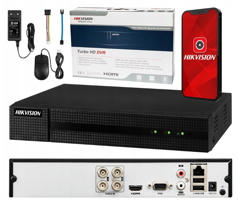 

Rejestrator Monitoringu Ahd HIkvision 4 kan 2MPx
