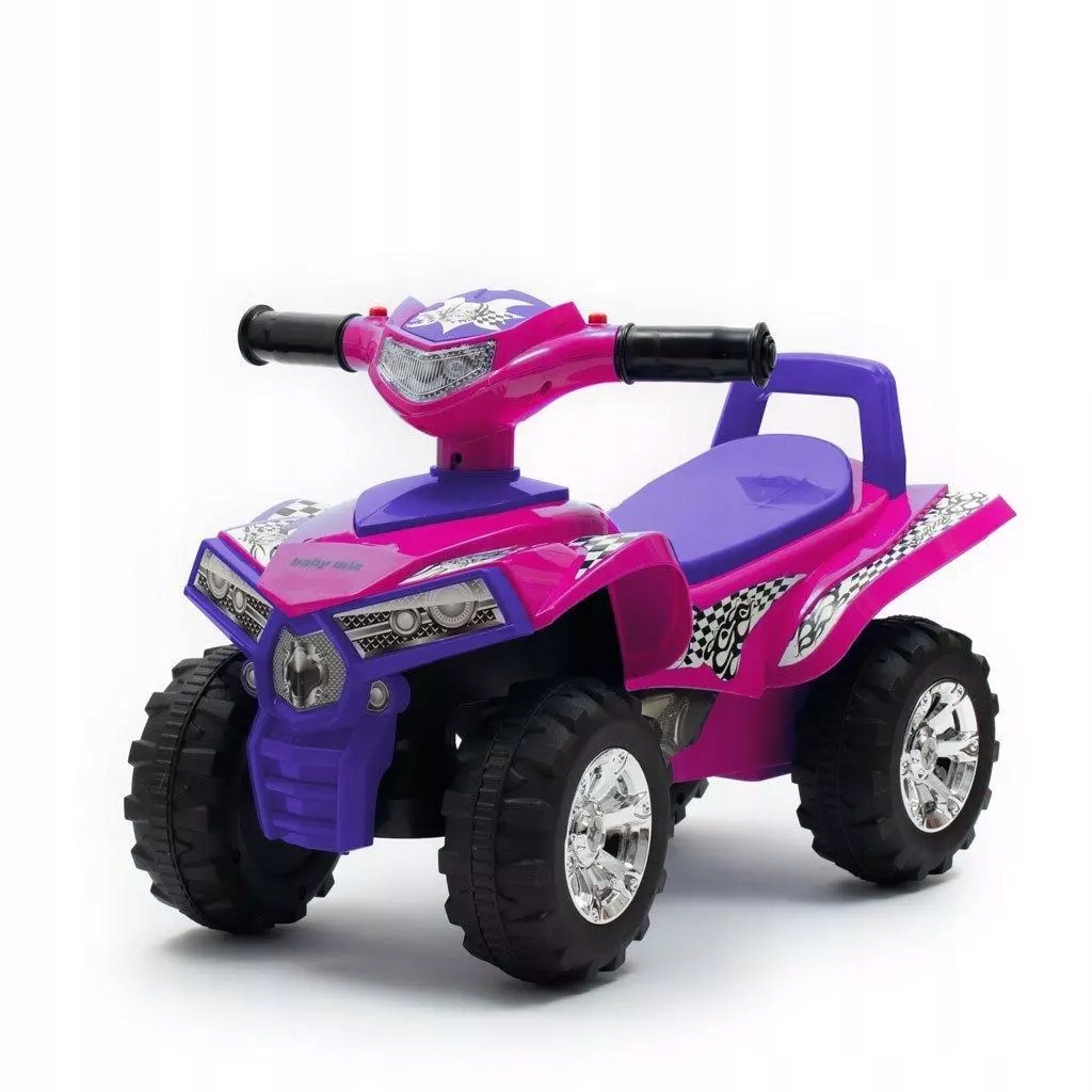 Jeździk z dźwiękiem Quad różowy. Baby mix