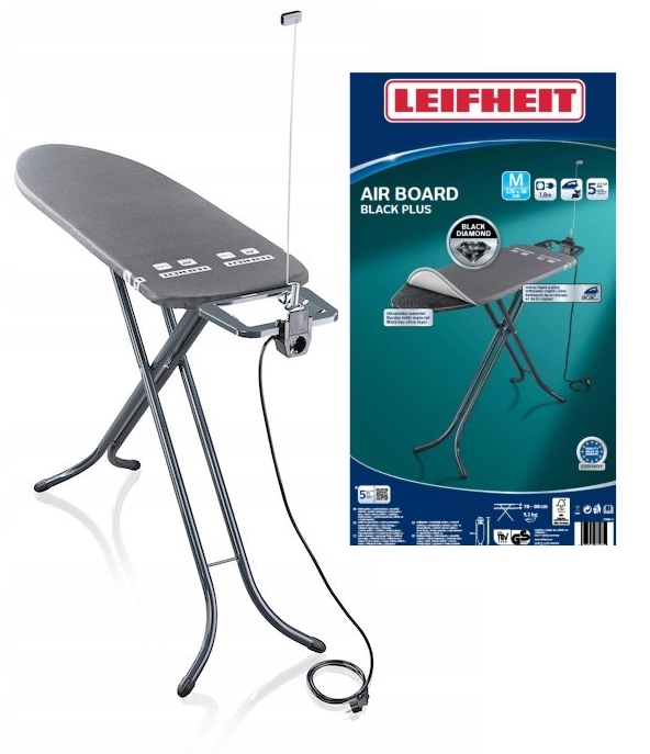 Deska Do Prasowania Leifheit Czarna Air Board M Black Plus Nf 120x38 CM