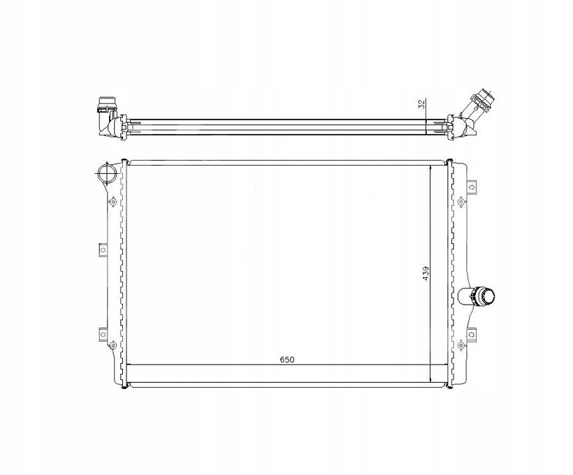 CHŁODNICA SEAT ALTEA 04- 1K0121251DM NOWA