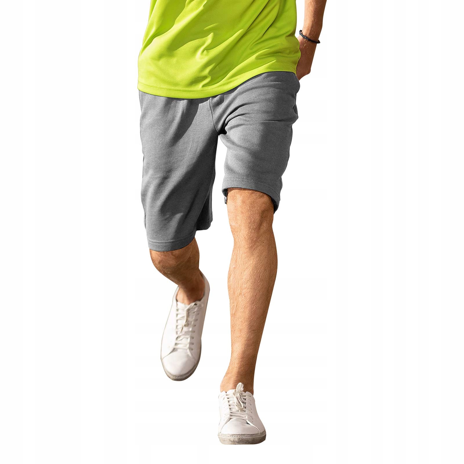

Szare spodenki męskie z kieszeniami Comfy 611 3XL