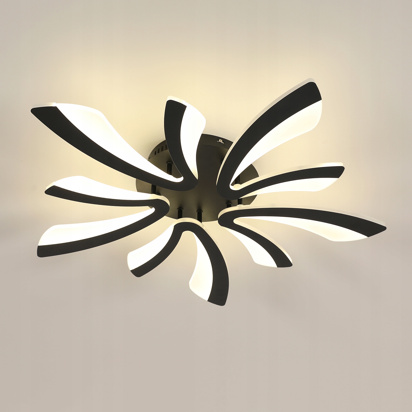 Lampa Sufitowa Wisząca Led Zyrandol Czarny Nowoczesny 50W 4500K