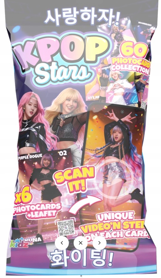 Karty Kpop Stars saszetka 6 kart k pop