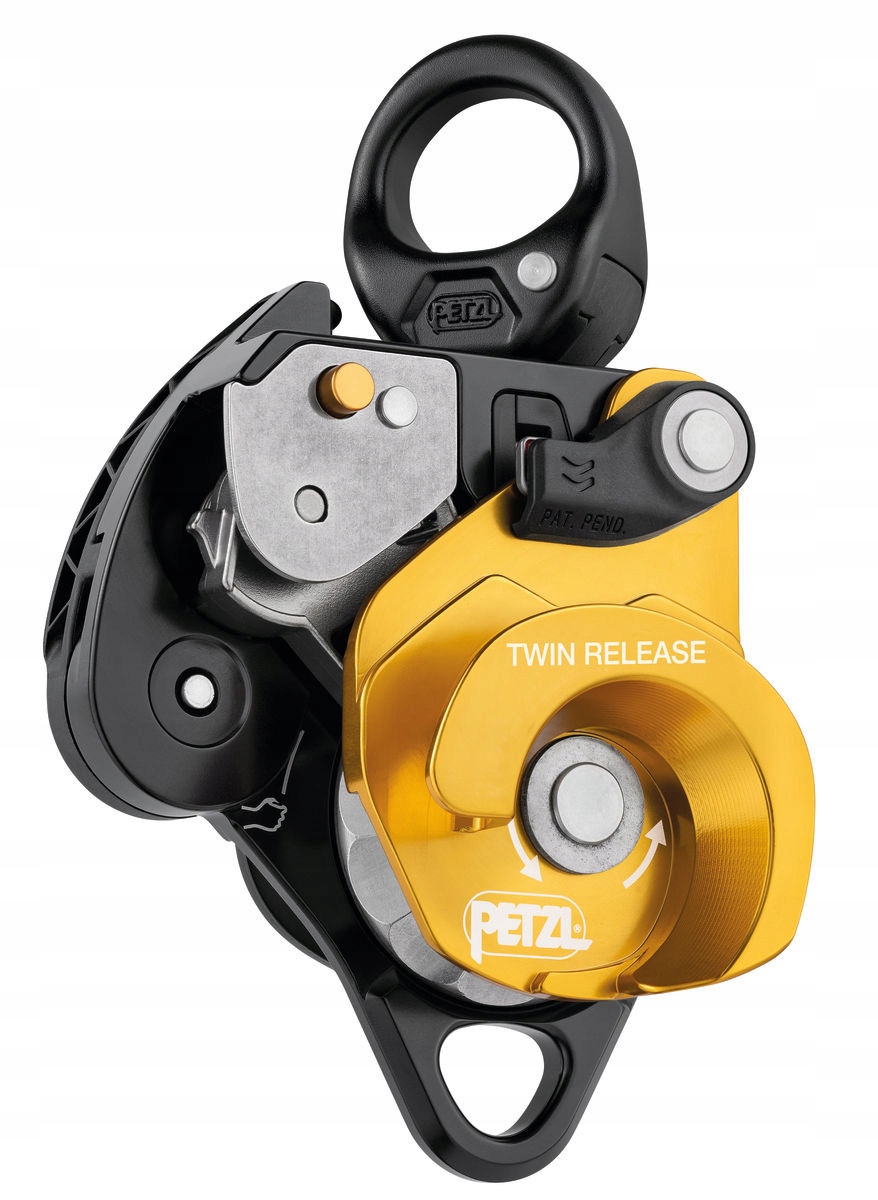 Blok Petzl Twin Release P001DA00 žlutý