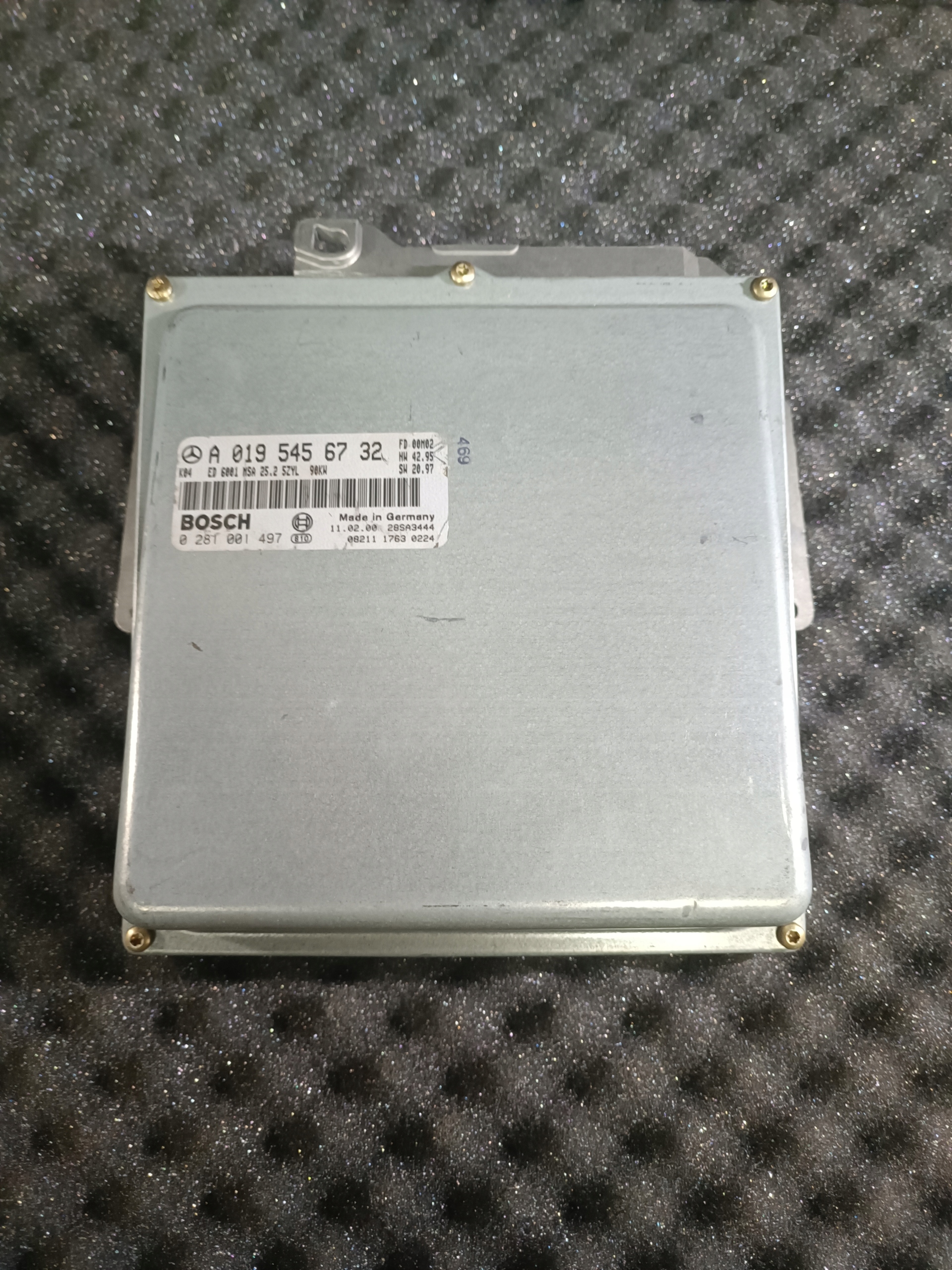 0195456732 CZYSTY STEROWNIK ECU SPRINTER 2.9 0281001496