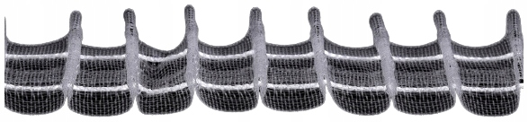 Záclonová páska šířka 25 mm, nařasení, tužka 50 m