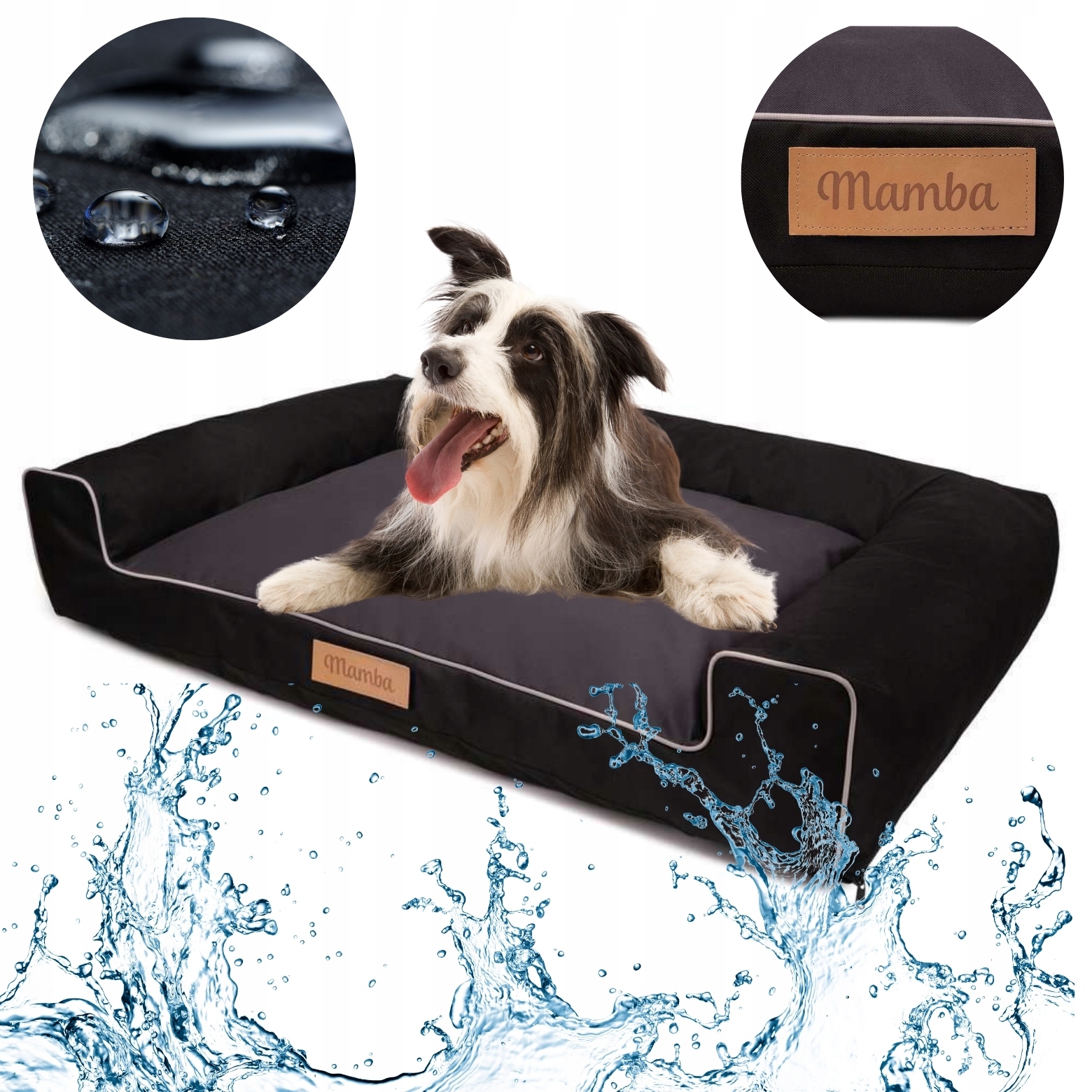 Legowisko dla psa Posłanie Kanapa XXL Wodoodporne z Grawerem 118x78