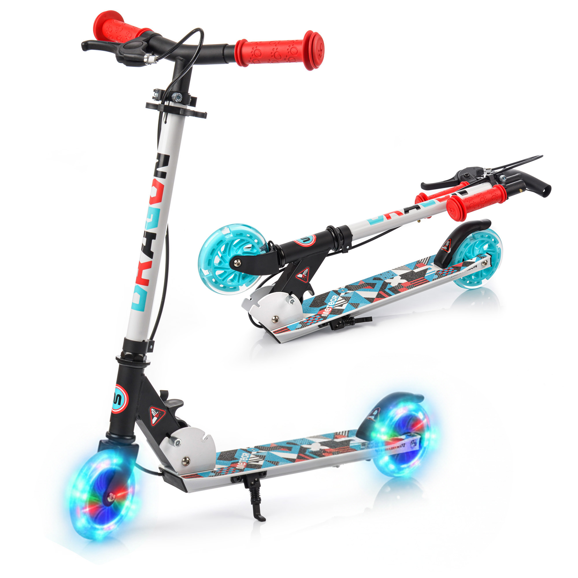 Hulajnoga Dla Dzieci Składana Regulowana Dragon Meteor koła Led 2 hamulce