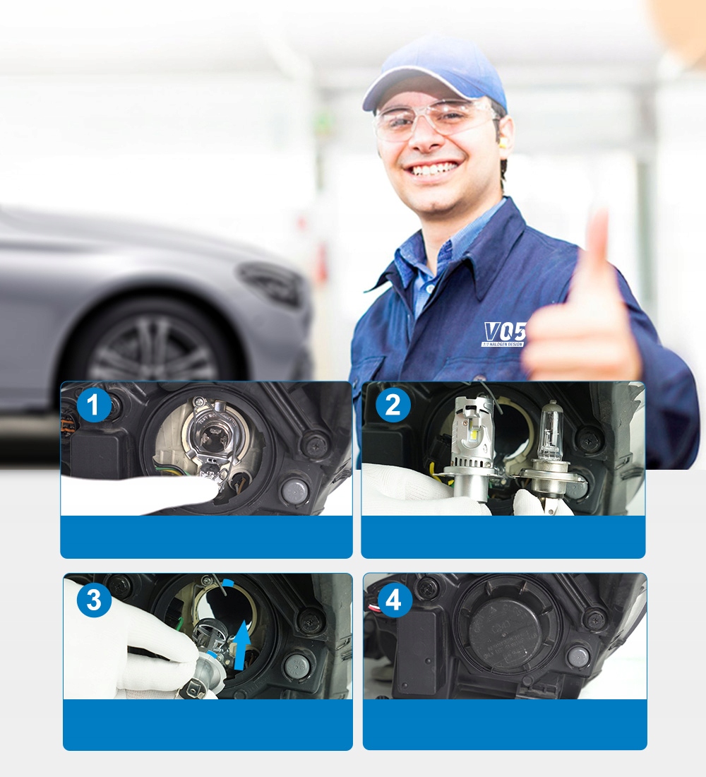 ULTRA MOCNE ŻARÓWKI LED H4 RETRIFY EAGLE PRO BEZ ADAPTERÓW 1:1 PLUG&PLAY Stan opakowania oryginalne