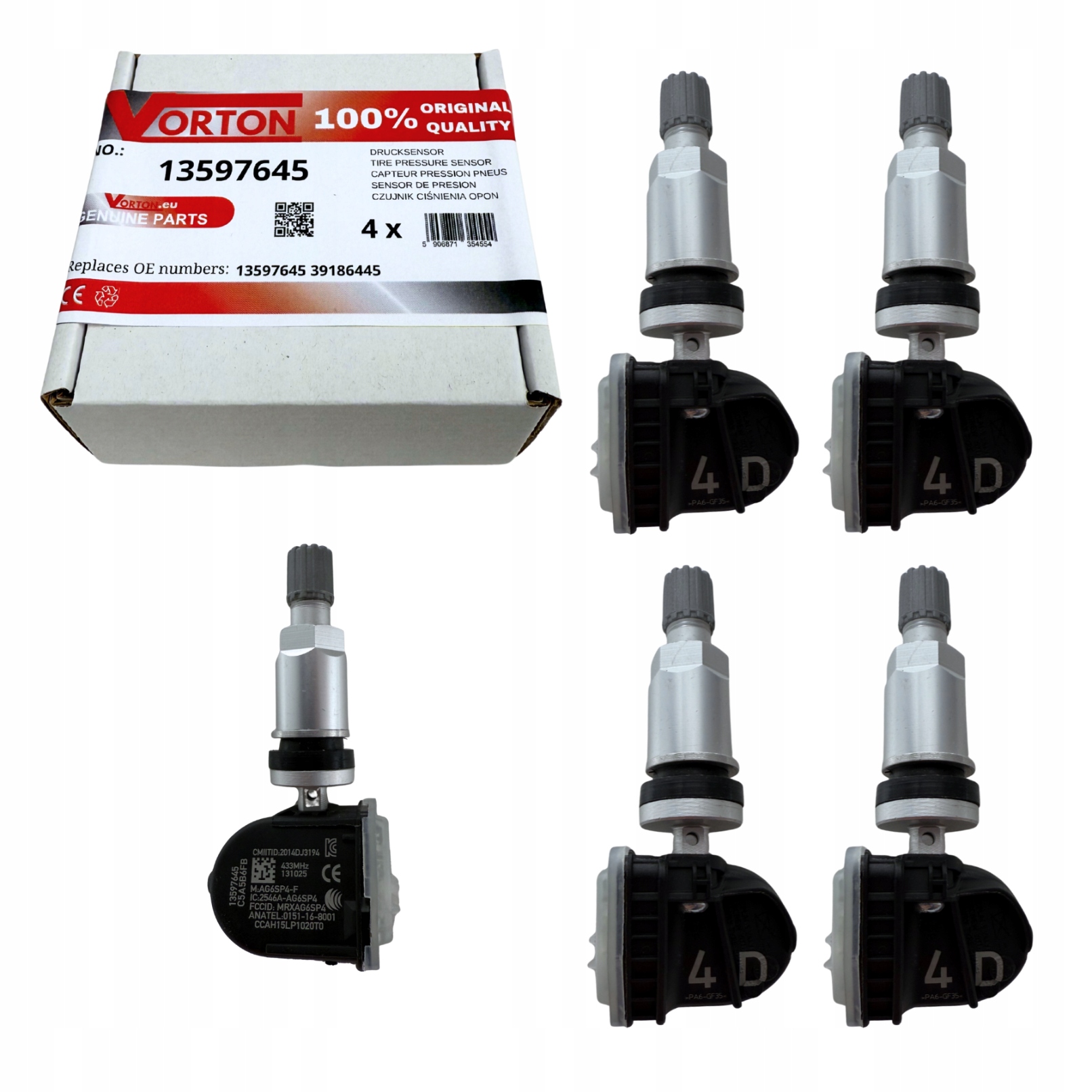 Snímače Tlaku Vzduchu Koles Tpms Opel Vauxhall Astra K Insignia B