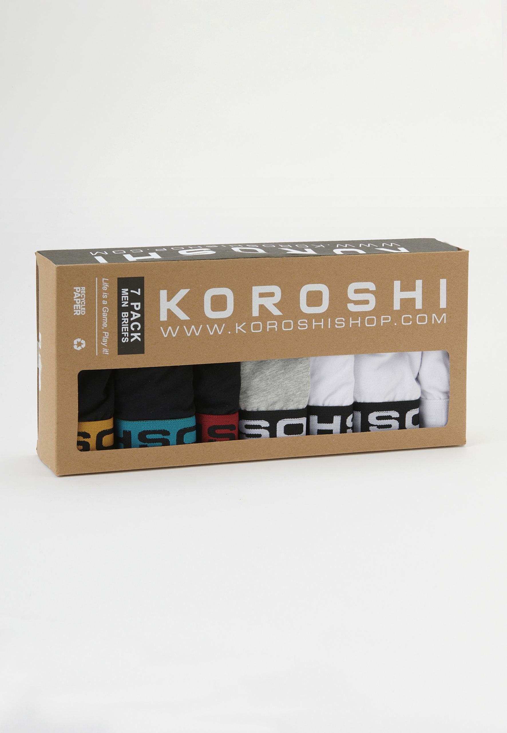 KOROSHI majtki bokserki 7 pack wielokolorowy