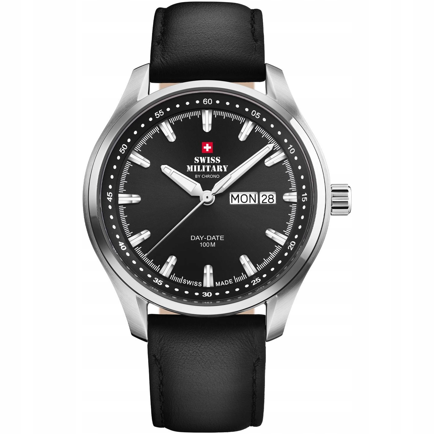 Pánské Hodinky Swiss Military by Chrono SM34116.04 černý řemínek