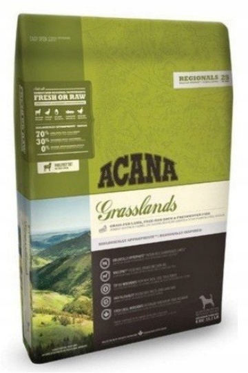 Levně Acana Krmivo pro psy Grasslands Dog 2 kg Jehněčí, kachna, vejce, ryby