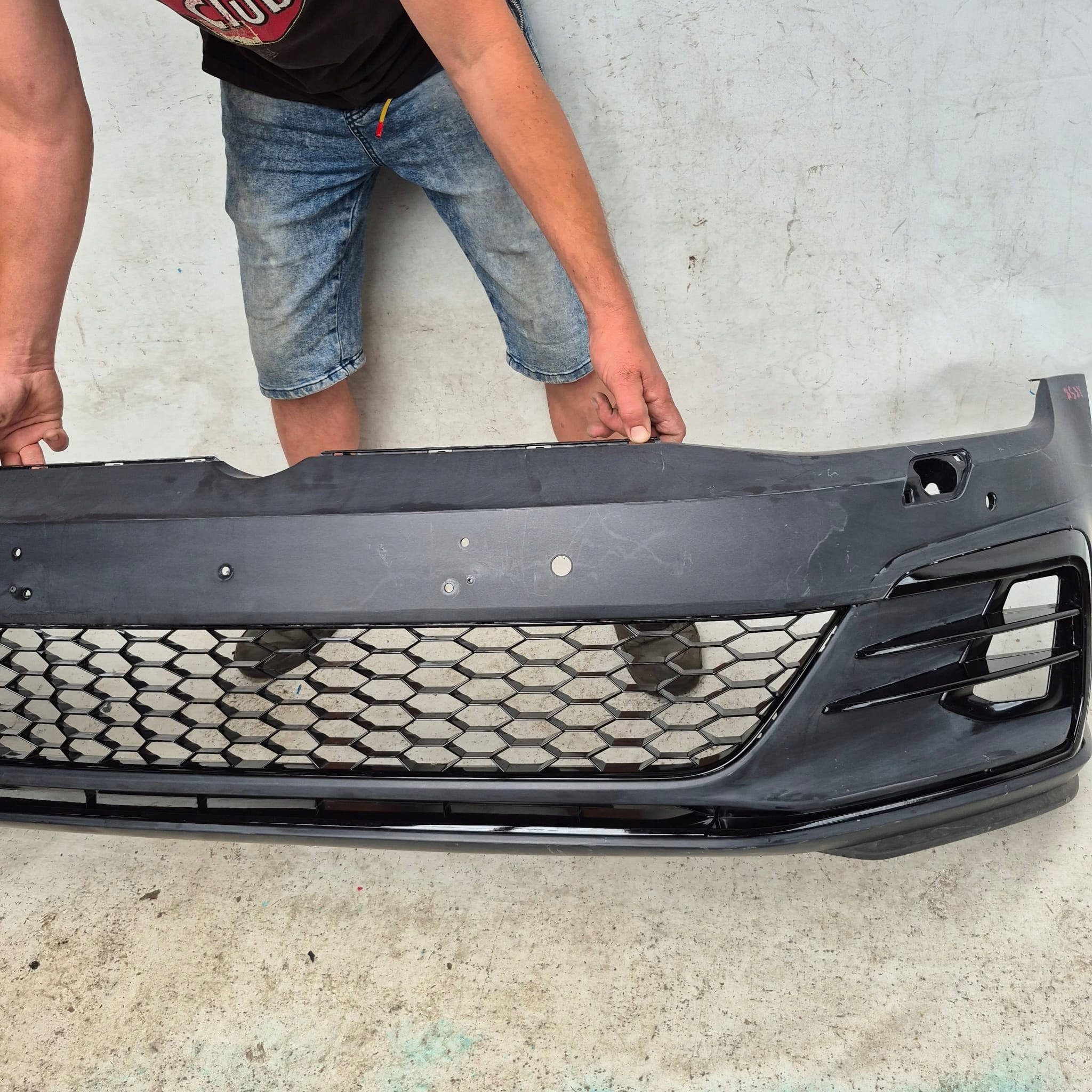 VW GOLF VII 7 GTI GTD LIFT 17- bumper front front 4XPDC SPR 5G0807221LS