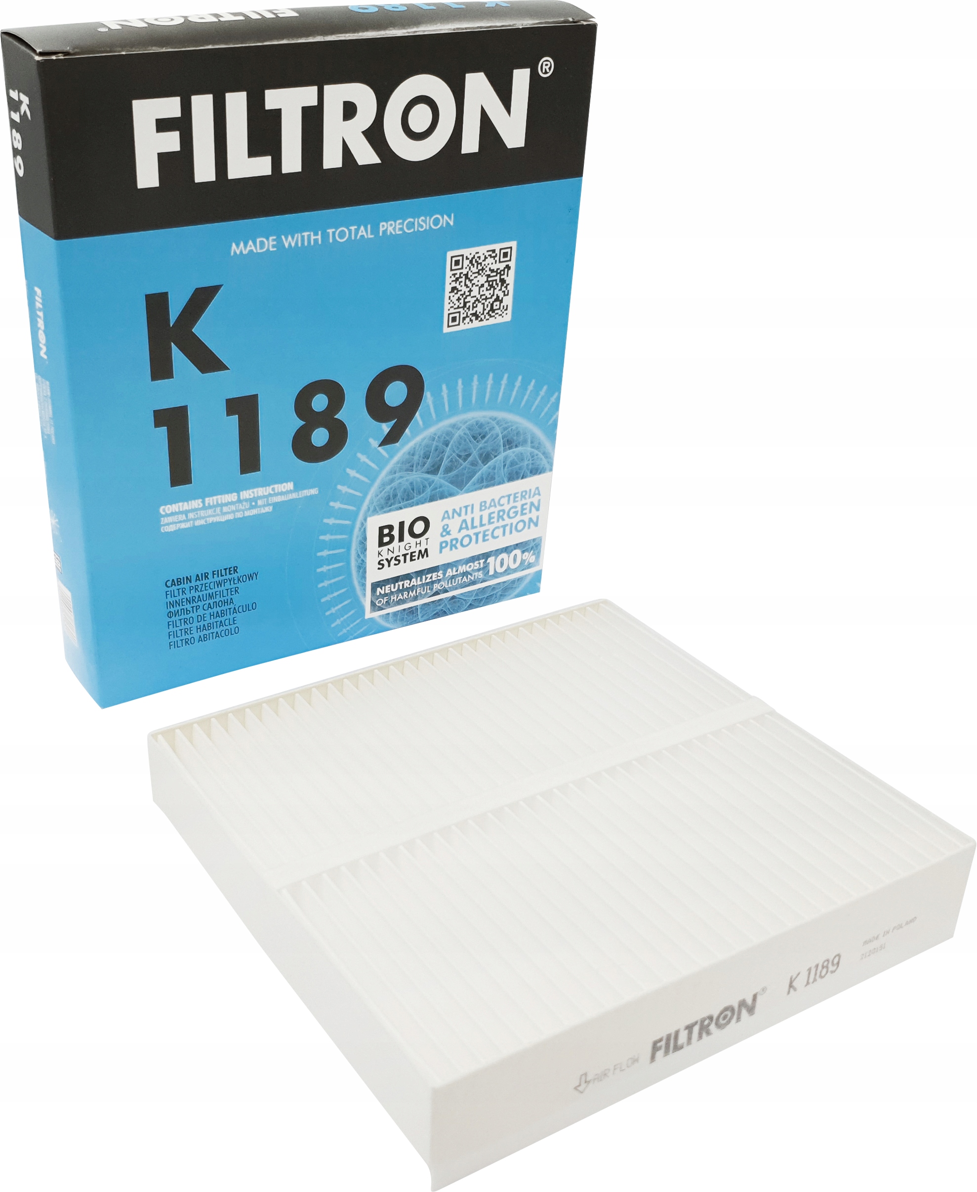 

Filtr Kabinowy K1189 Alfa Romeo 159 Spider Filtron