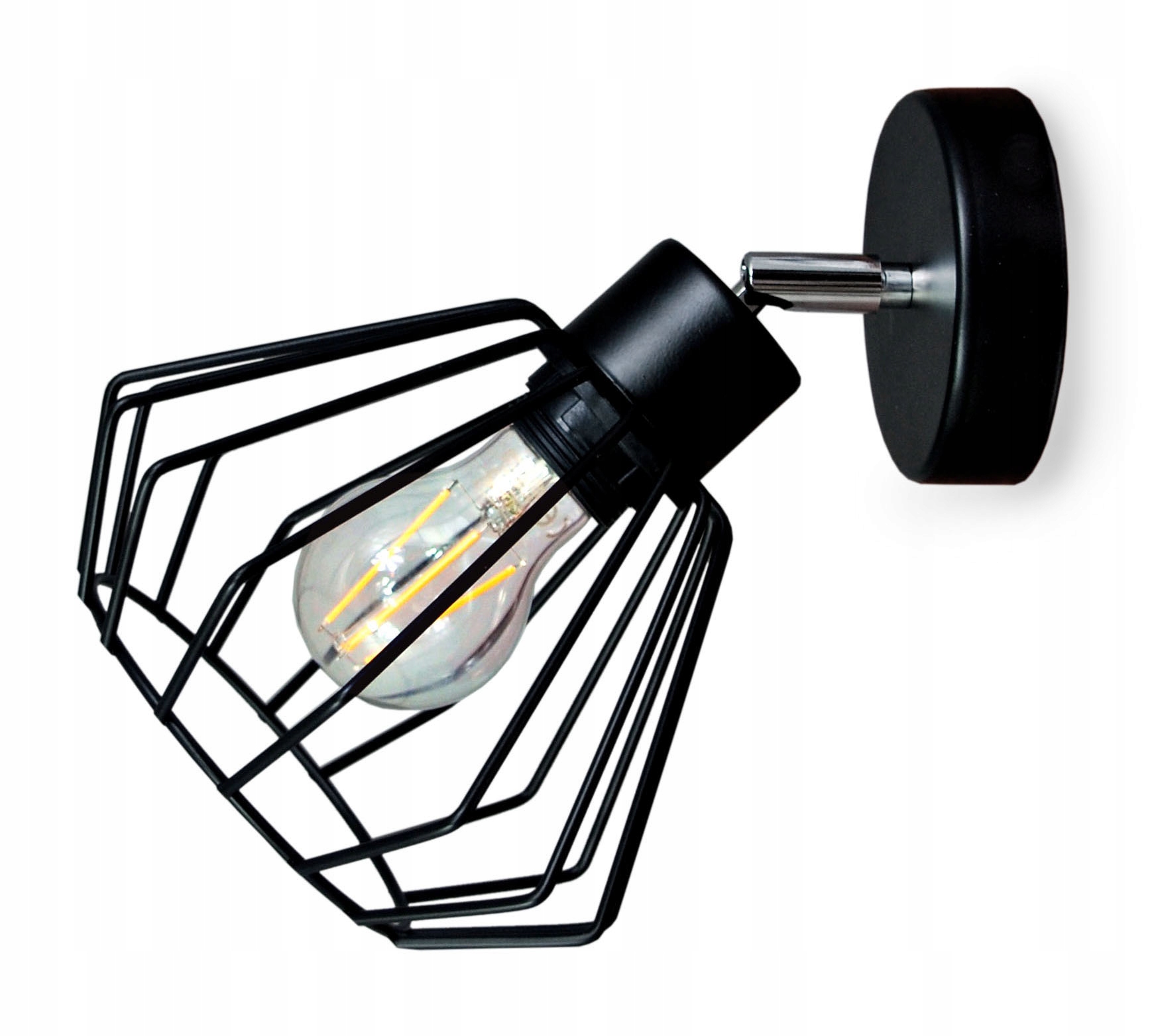 

Lampa Kinkiet Ścienny regulowany loft Brylant drut
