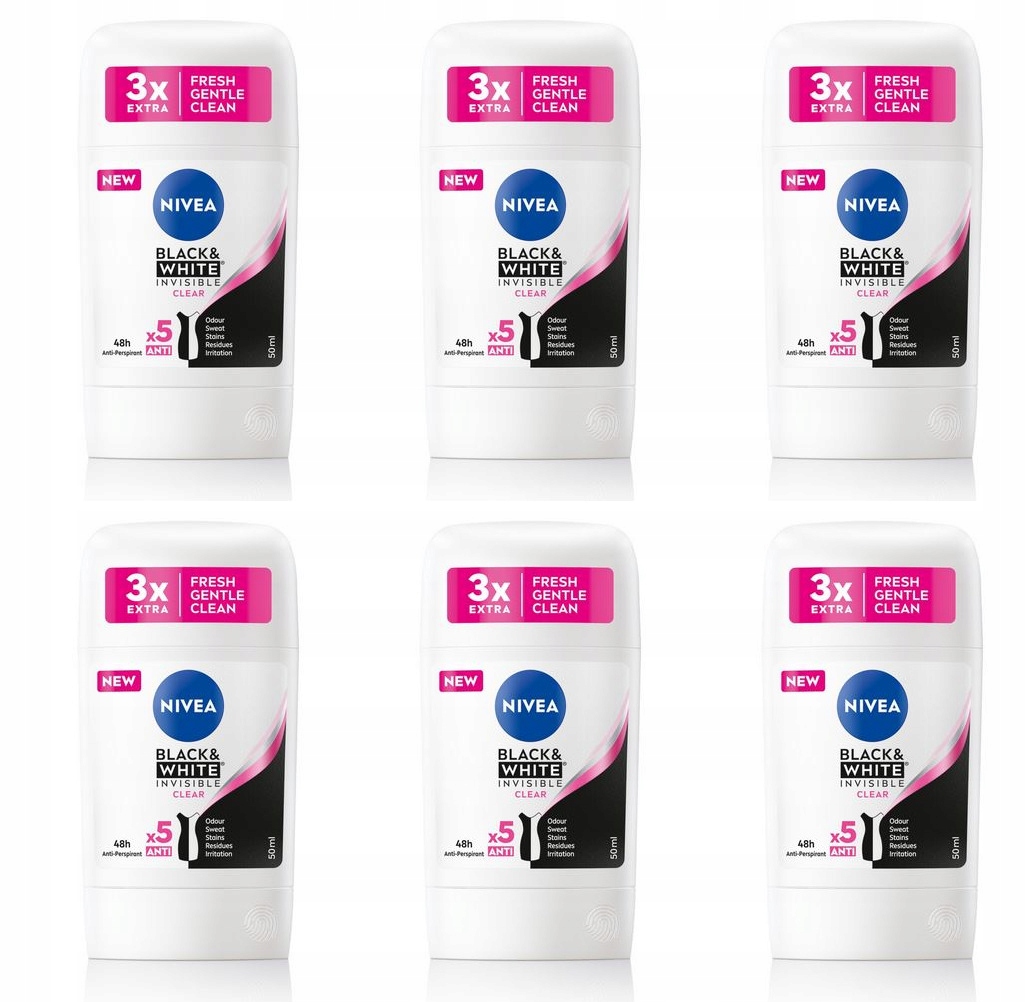 Dámský antiperspirant Nivea v tyčince 6x50 ml