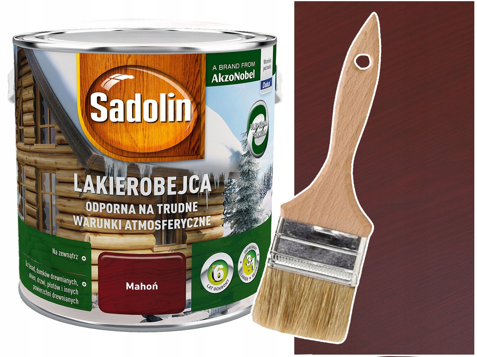 

Sadolin Lakierobejca Odporna Mahoń 0,75L
