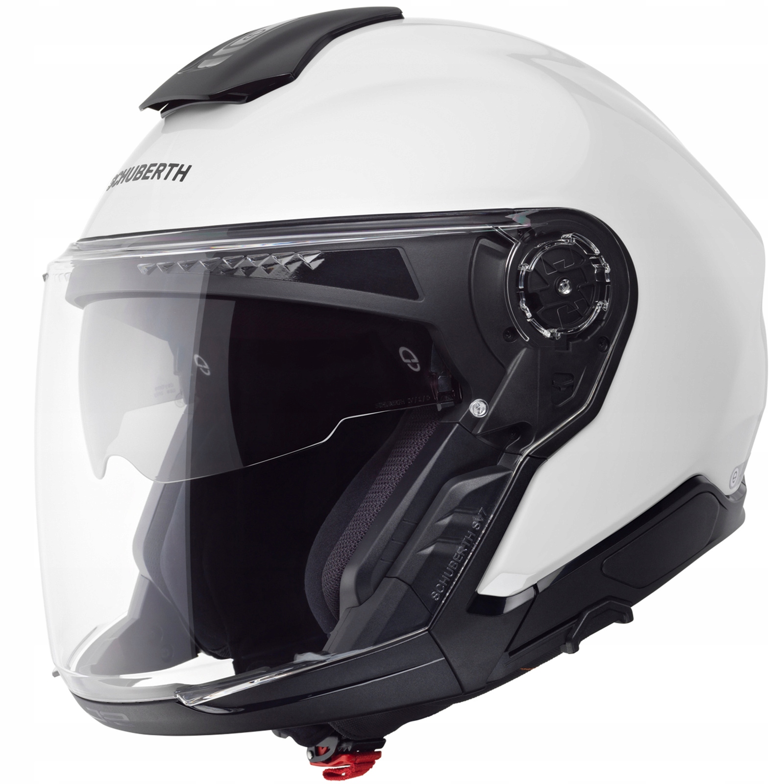 Otvorená motocyklová prilba Schuberth J2 biely lesk XL