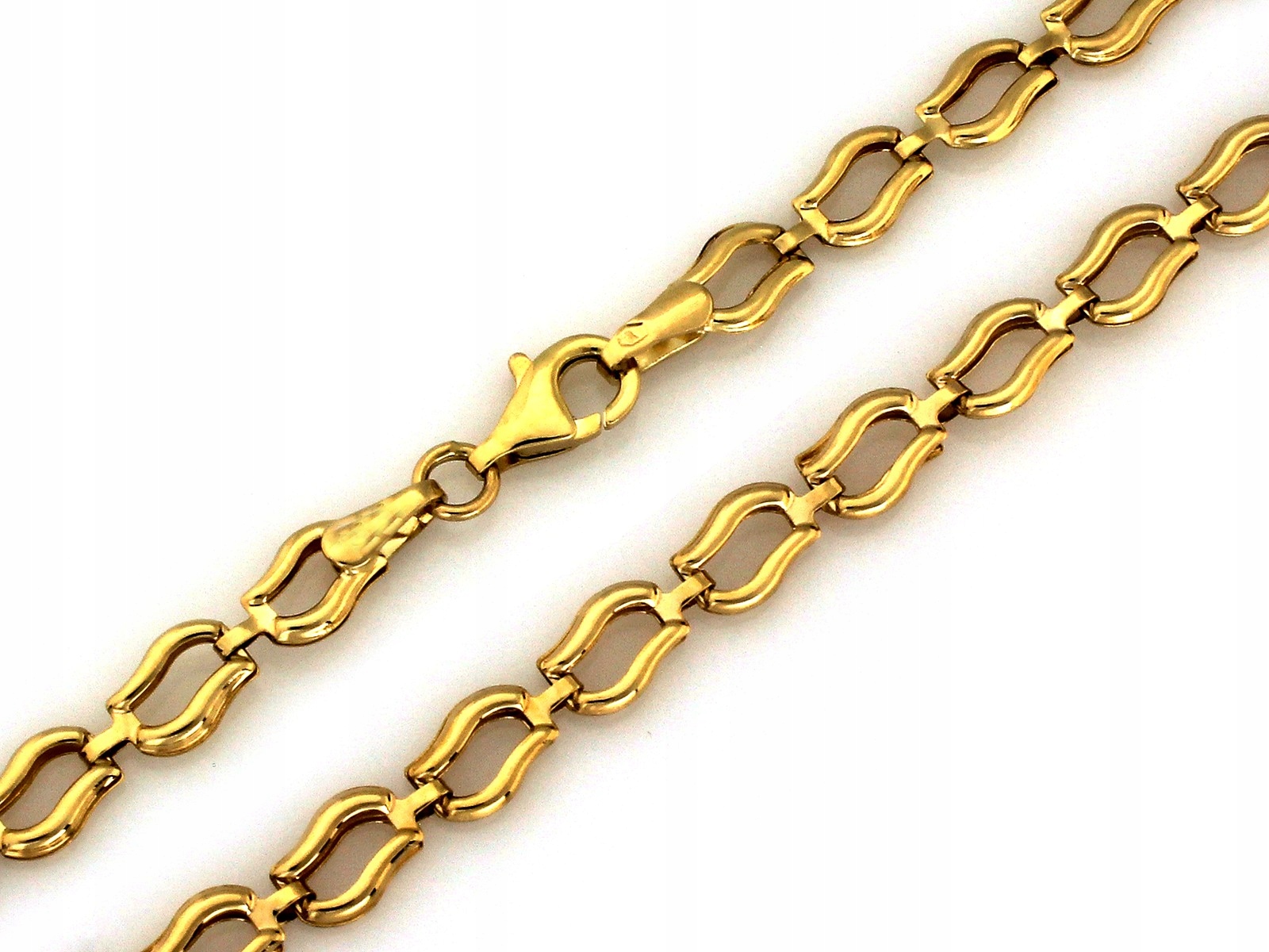 Řetízek zlatý 585 pro ženu ze skládacích prvků 4.35 g dárek 45 cm