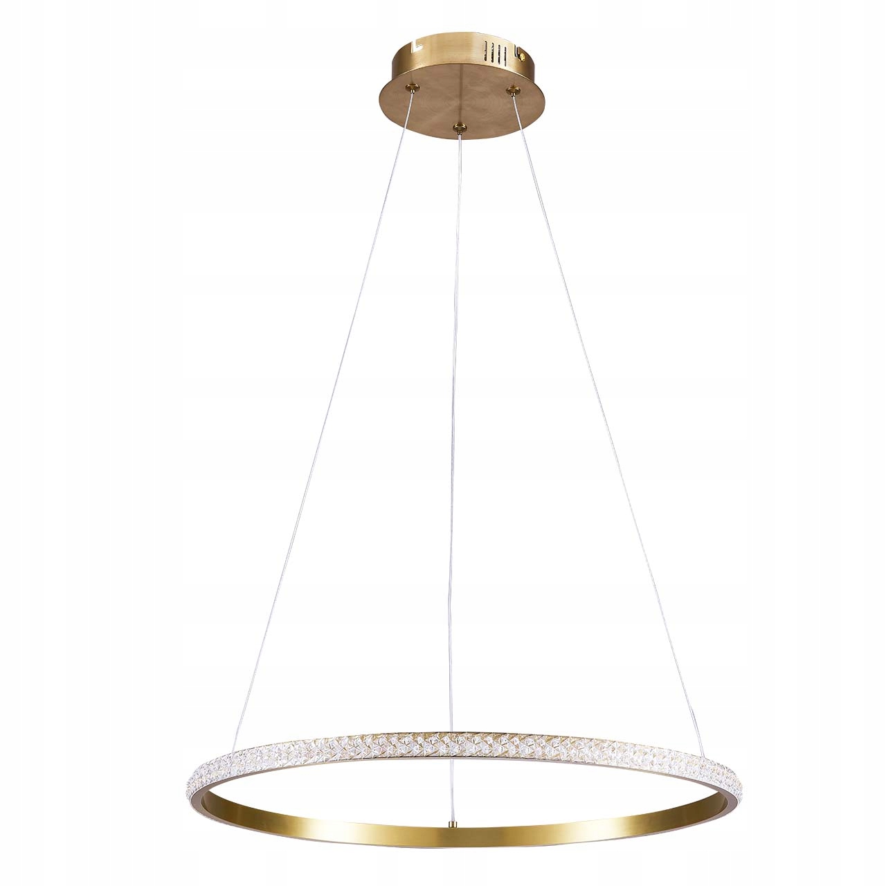Lampa wisząca Goldlux Diana 1 Gold Led kryształ 25W 4000K 338204