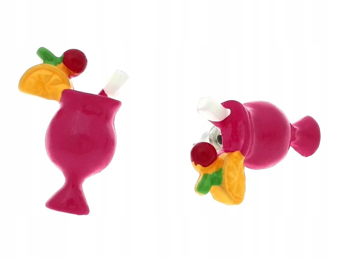 

Kolczyki koktajle drink wakacje wieczór panieński