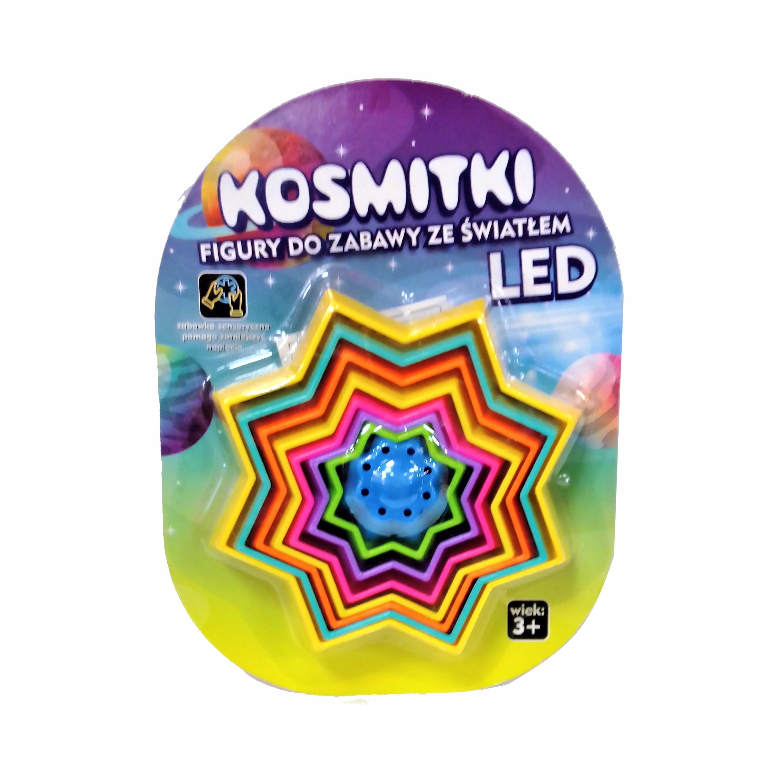 

Kosmitki figurki do zabawy ze światłem Led