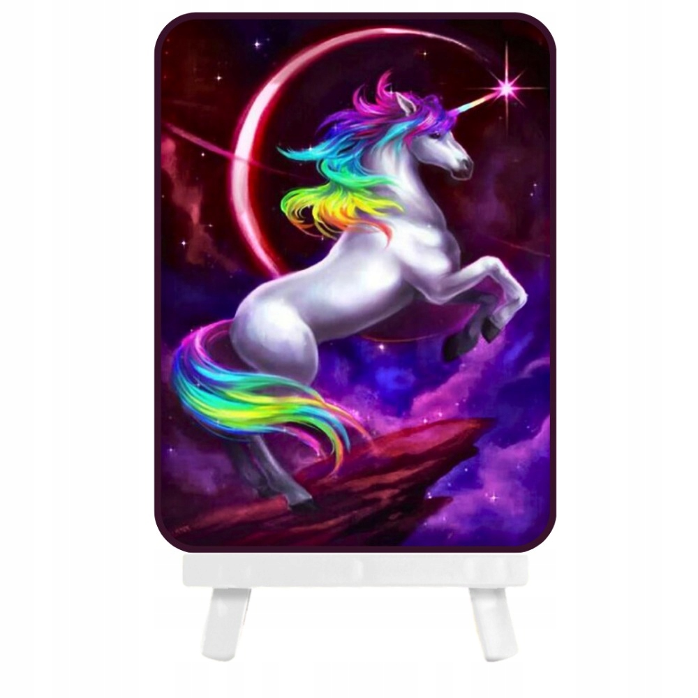 

Haft Diamentowy Mozaika 5D Jednorożec Sztaluga