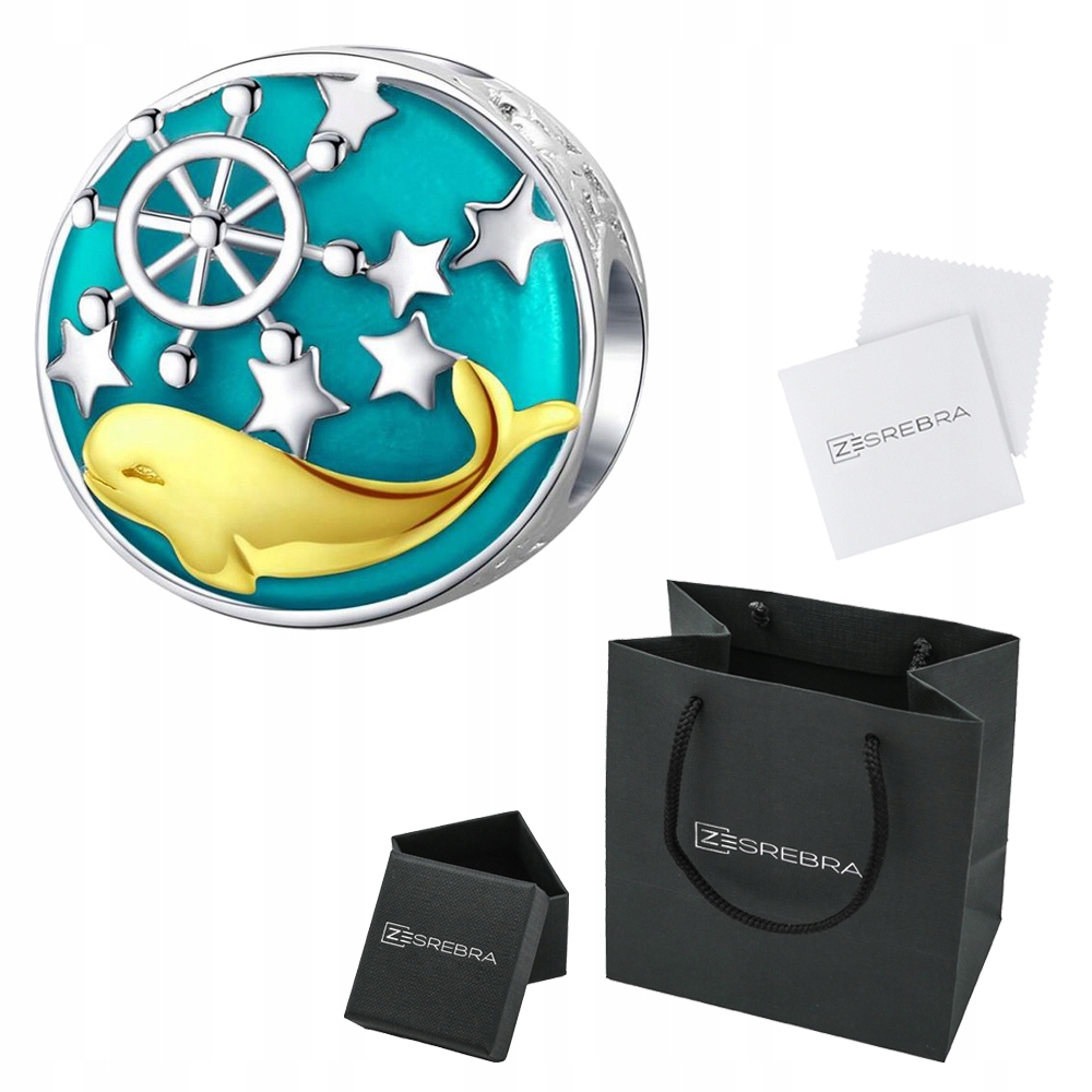 

Charms srebro 925 Ocean zawieszka koralik s925