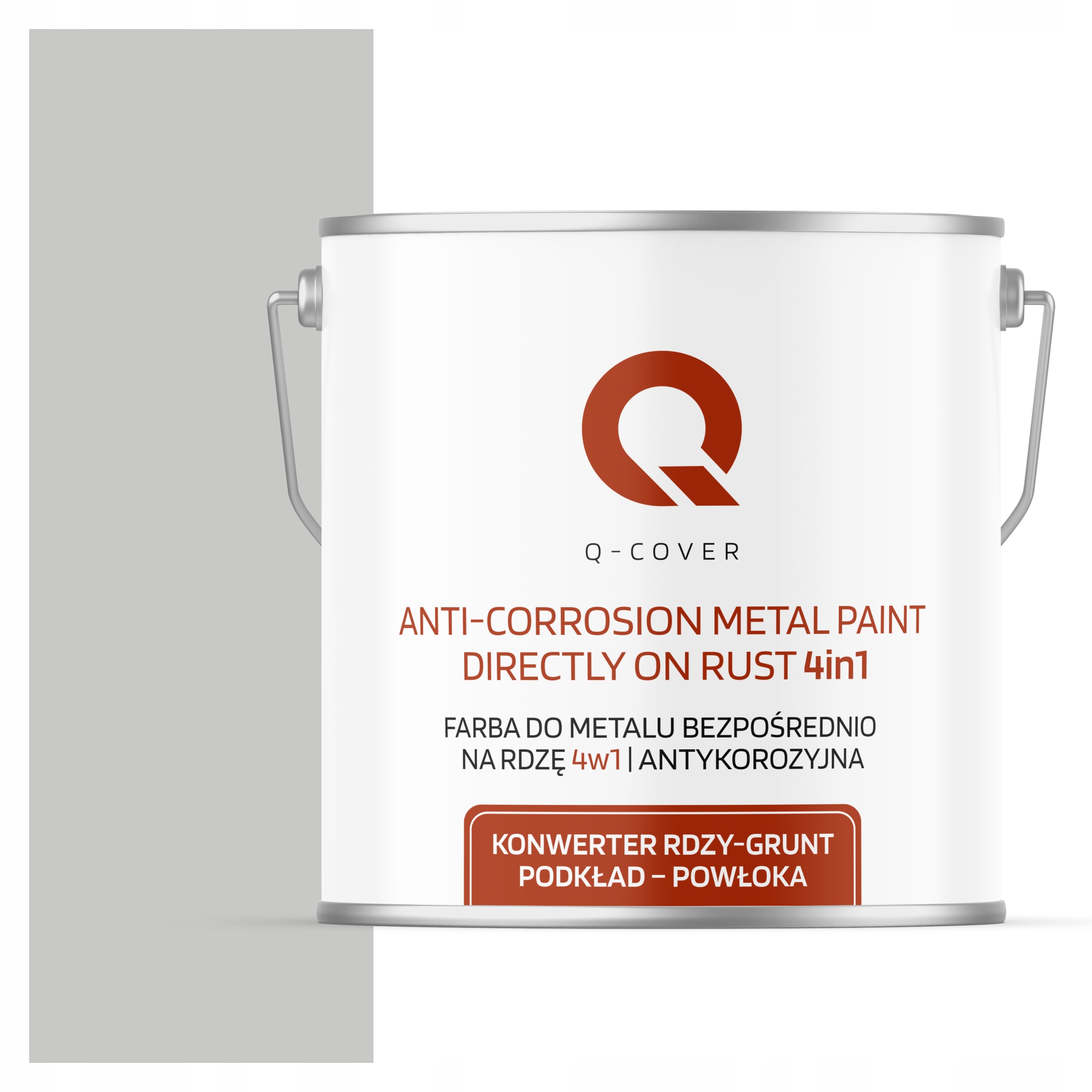 Farba Na Kov Na Liatinu 4v1 Sivá Mliečna Ral 7047 Vysoký Lesk 5L