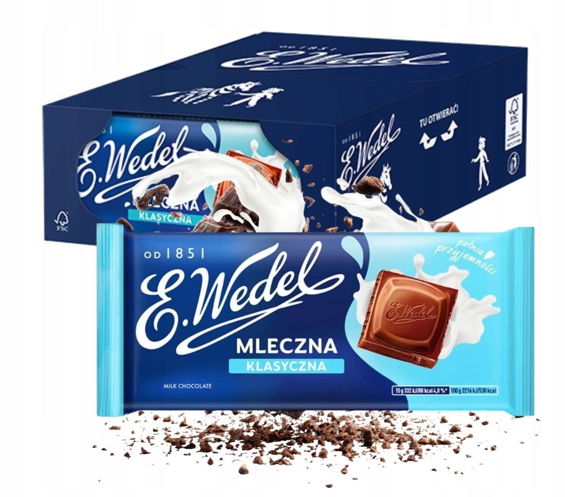 Czekolada mleczna klasyczna 90g E.Wedel