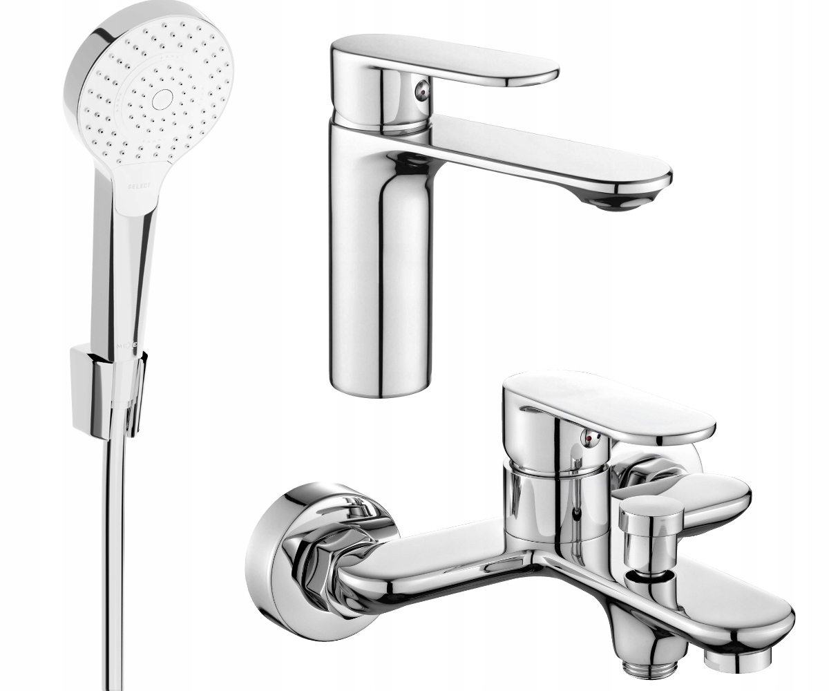 Mexen Milo R05 Chróm vaňová súprava s 3-funkčnou hlavicou