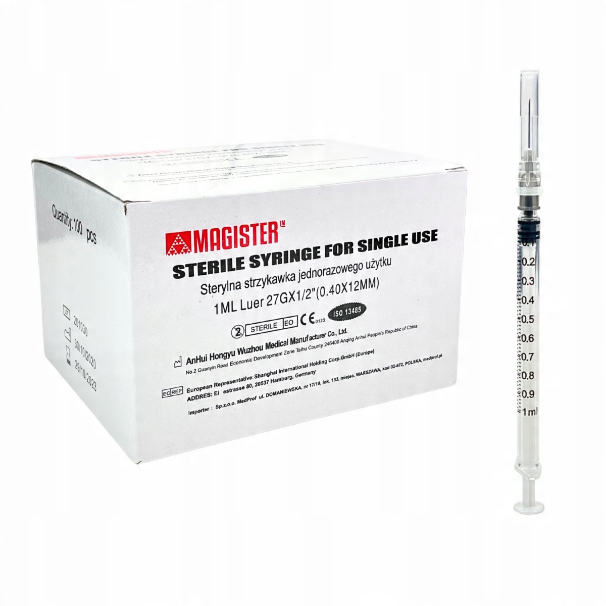 

Strzykawki Insulinowe Z Igłą 0,4x12mm 100szt.