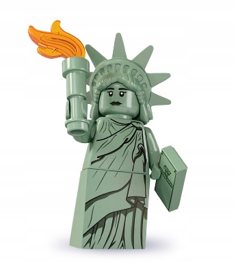 Lego figurka col084a Statua Wolności seria 6 8827