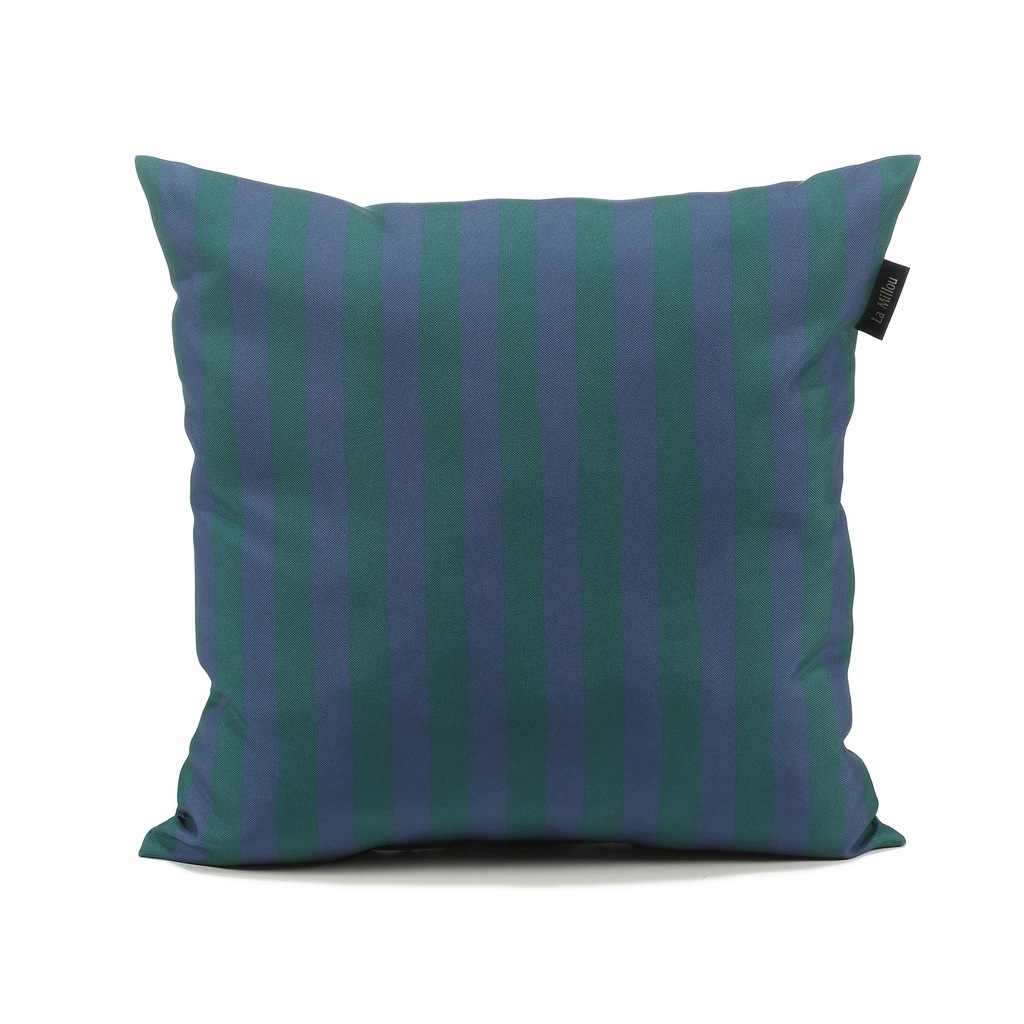 La Millou Záhradný vankúš Stripes Green 70x50