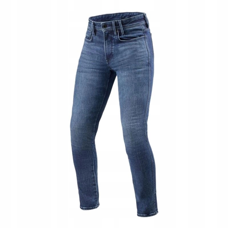 Motocyklové džínsy Revit Piston 3 Medium Blue Used modré