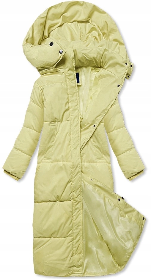 Dlouhá Bunda S Kapucí AG3-3031 Žlutá XXL (44)