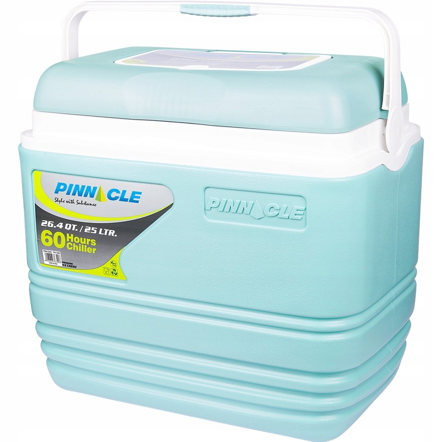Turistická lednička s rukojetí Pinnacle TPX7006 25L světle modrá, na kempování, piknik