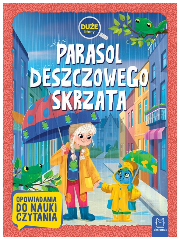 Duże litery. Parasol deszczowego skrzata