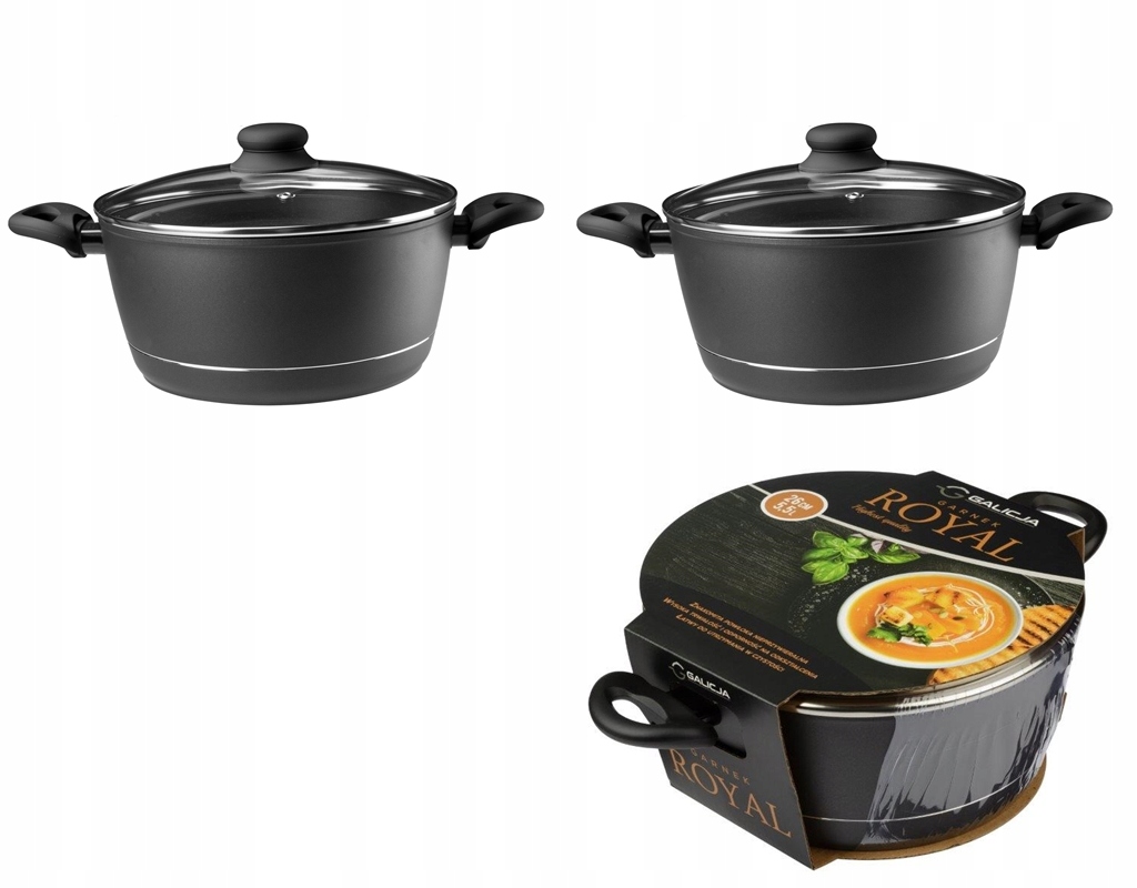 ZESTAW GARNKÓW GARNEK DUŻY 3 x 5,5 L ROYAL GALICJA