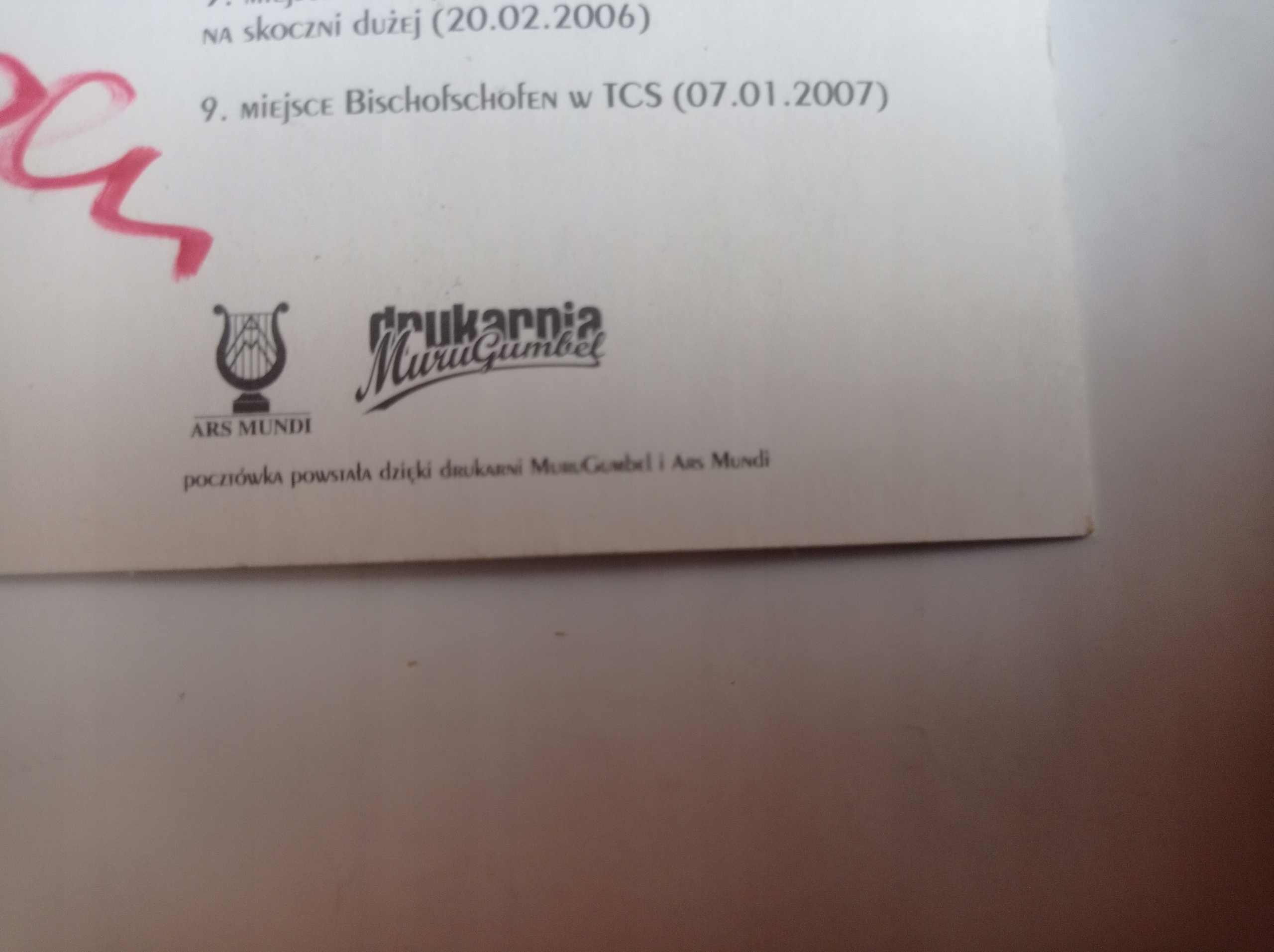 KAMIL STOCH - AUTOGRAF + KARTKA POCZTOWA Postać KAMIL STOCH