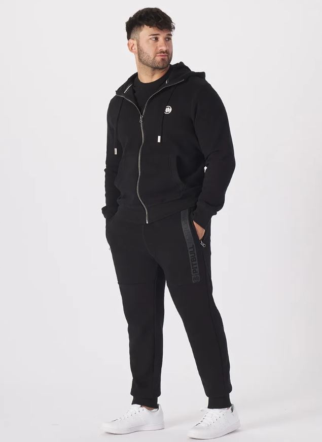 PIT BULL PITBULL BLUZA Rozpinana z Kapturem ZIP SMALL LOGO / XXXL Materiał dominujący bawełna